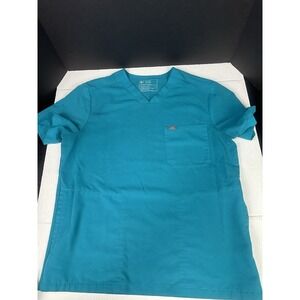 Figs Men Chisec Three Pocket Scrub Top Pacific Blue Teal M Po#6254